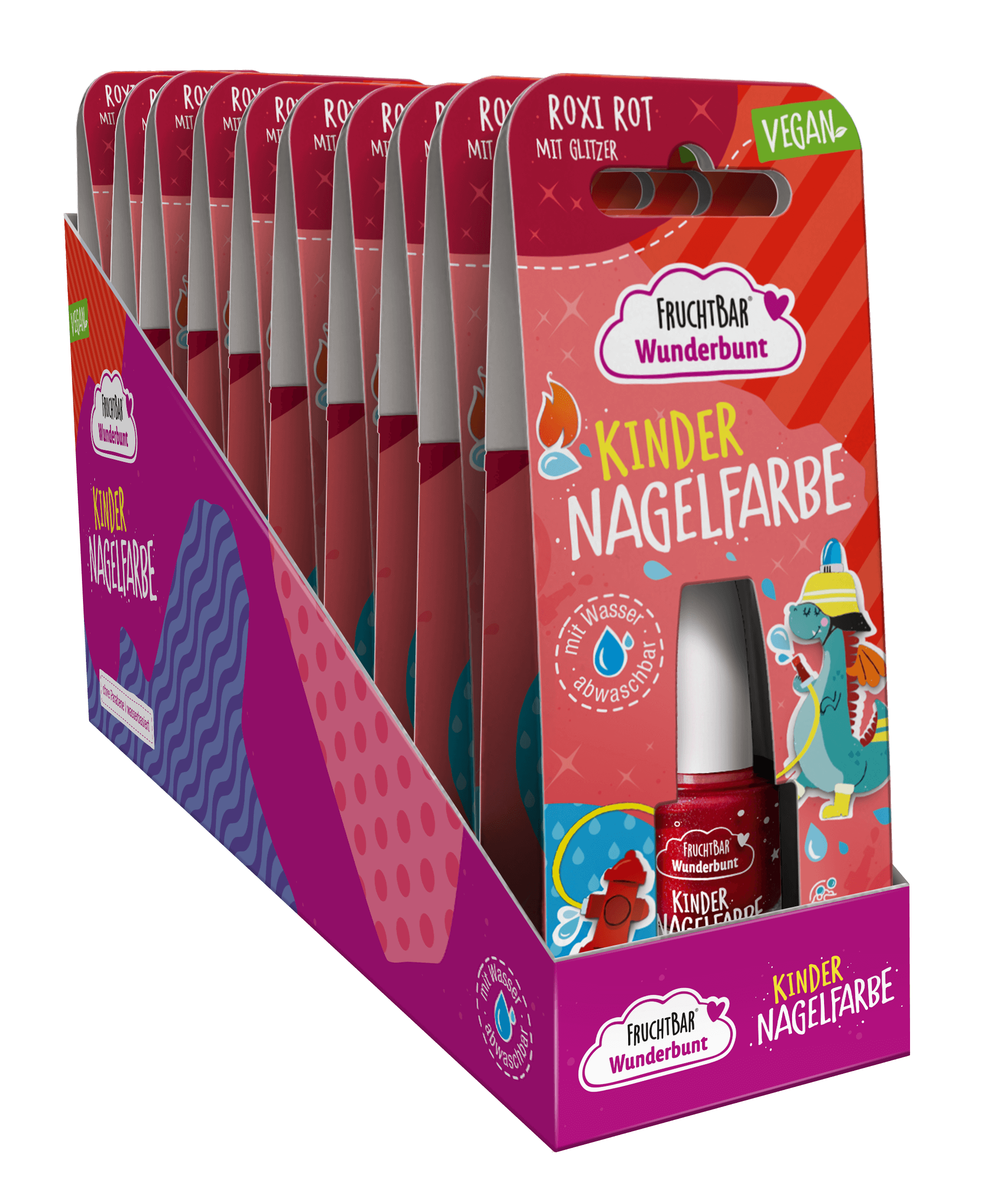 Wunderbunt Kinder Nagelfarbe Roxi Rot Wunderbunt Kinder Nagelfarbe Roxi Rot