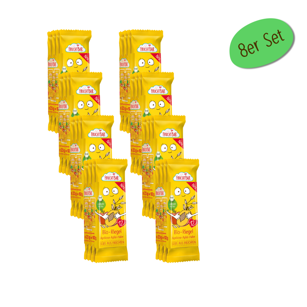Bio Riegel Aprikose, Apfel, Hafer 4er Pack