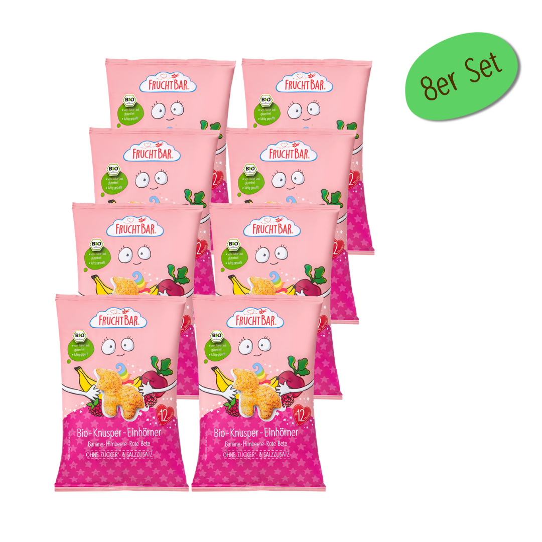 Bio Knusper Einhörner 8er Set Bio Knusper Einhörner