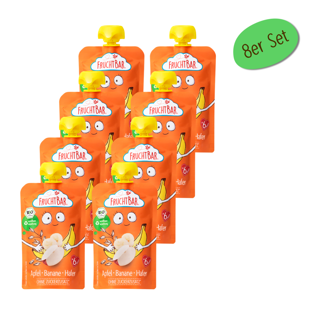 Bio Quetschie Apfel, Banane, Hafer
