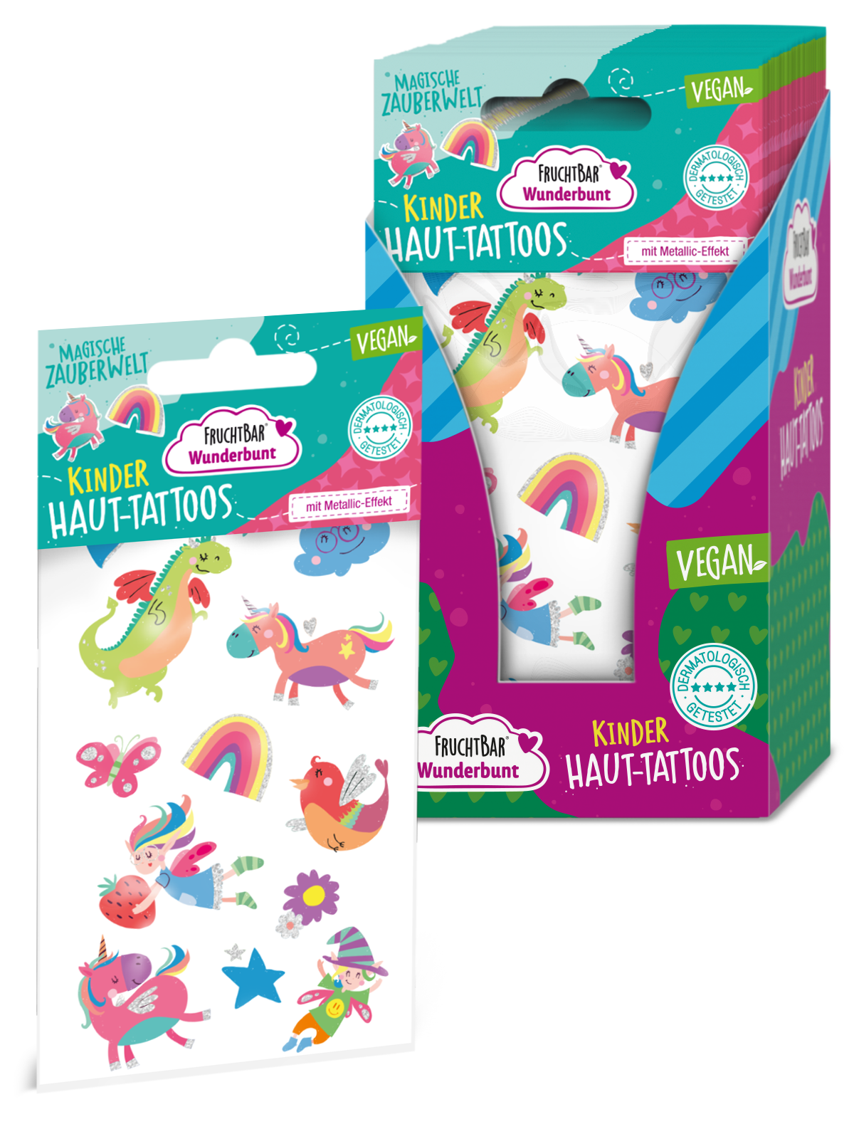 Kinder Haut-Tattoos - Magische Zauberwelt