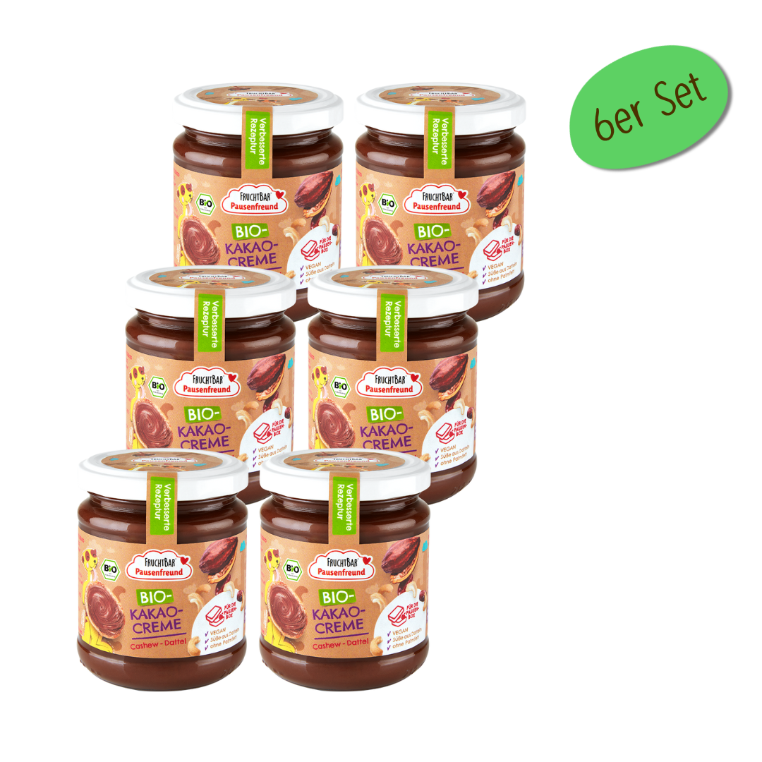 Bio Kakao Creme Rückseite 6er Set Bio Kakao Creme