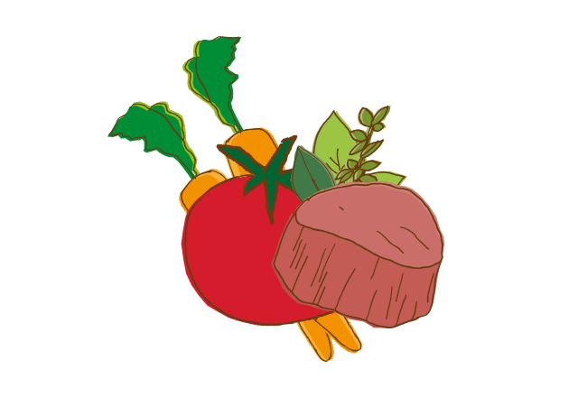 Bio Rindfleisch, Tomate Karotte und Kräuter