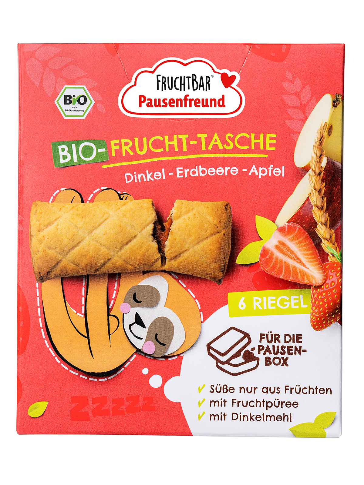 Bio Frucht Tasche Dinkel, Erdbeere, Apfel re4.fallbackImageTitle.product