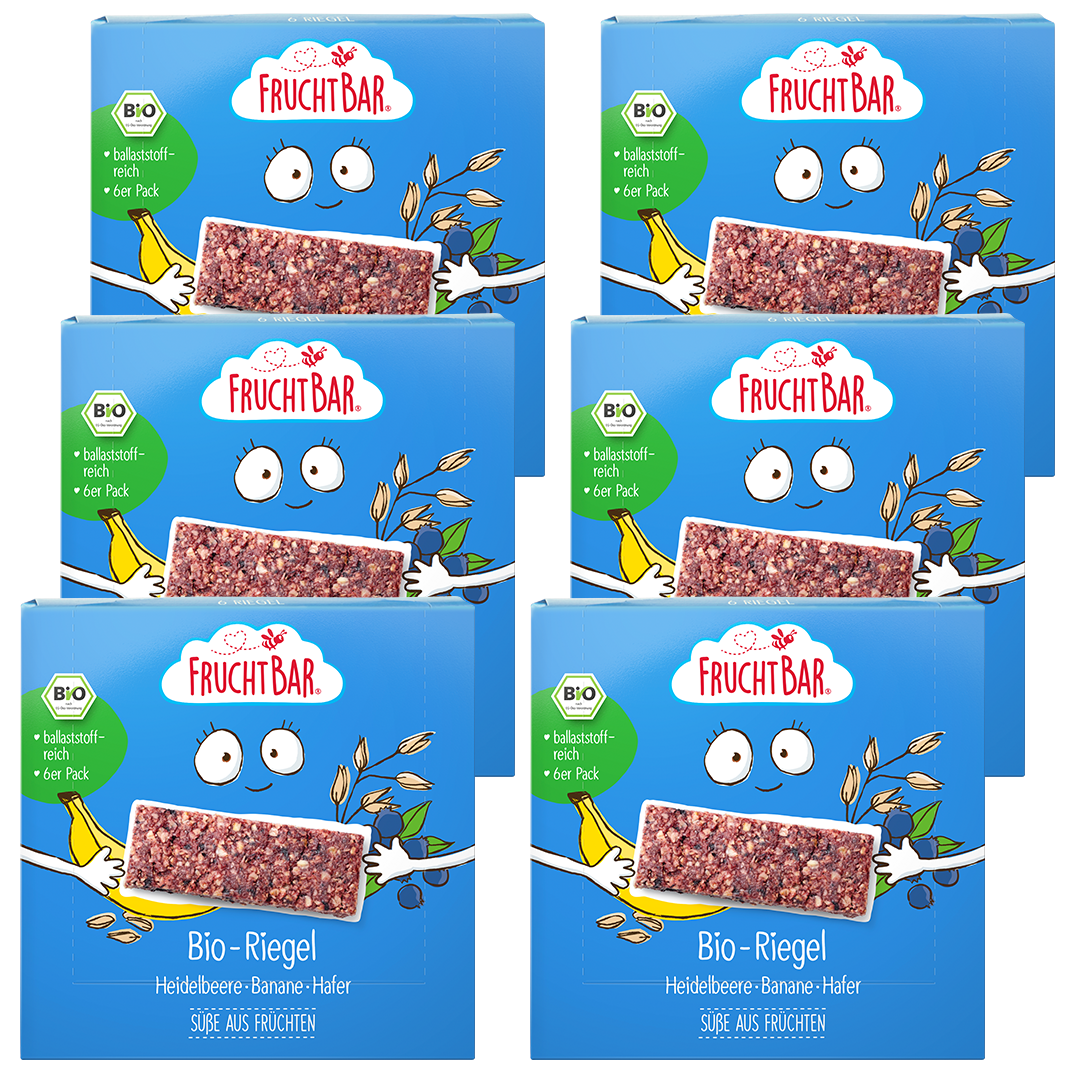 Bio Riegel Heidelbeere, Banane, Hafer