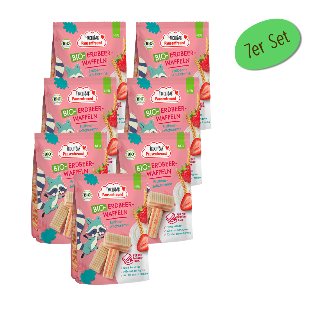 Bio Erdbeer-Waffeln 7er Set Bio Erdbeer Waffeln