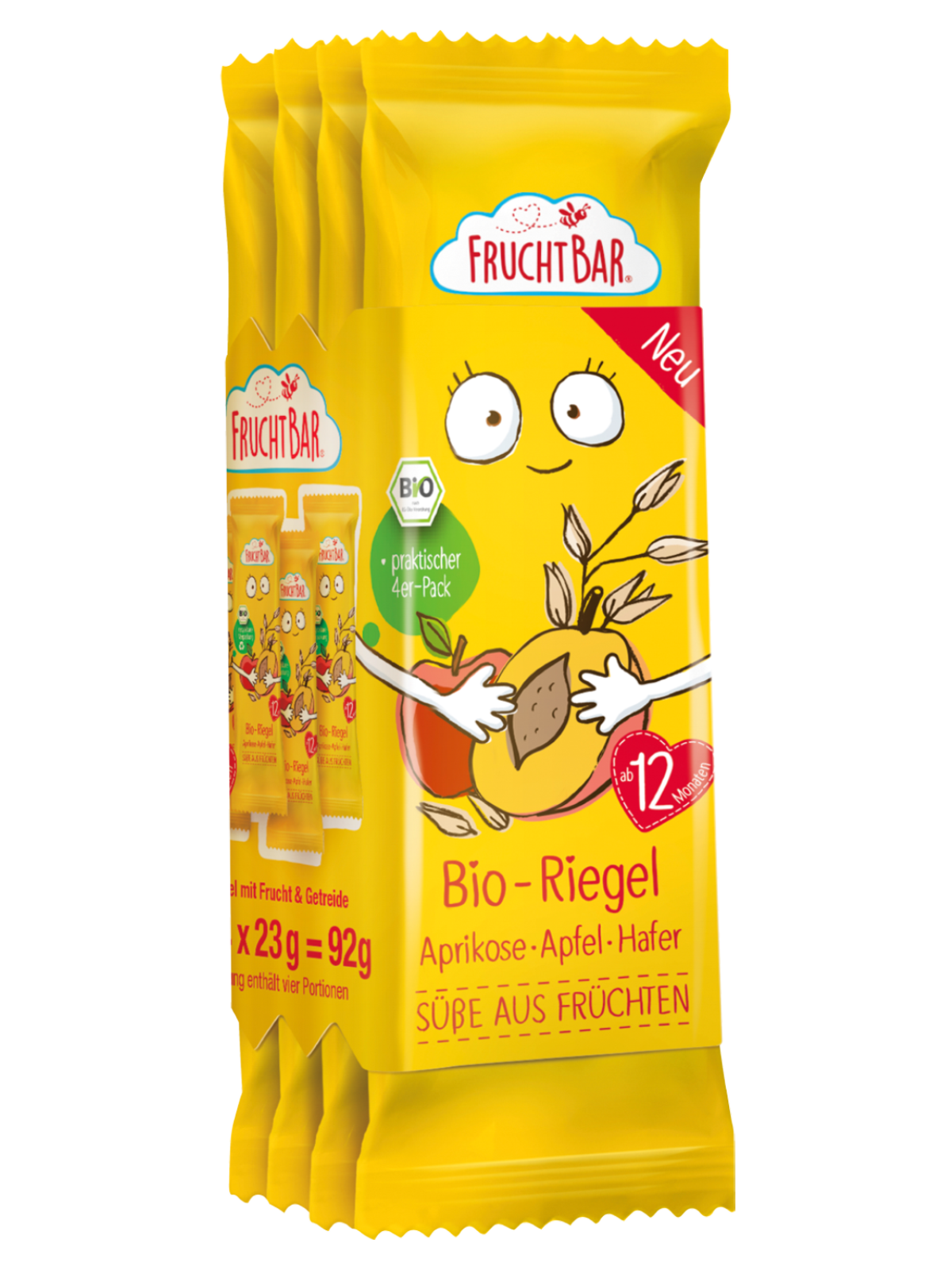 Bio Riegel Aprikose, Apfel, Hafer 4er Pack re4.fallbackImageTitle.product