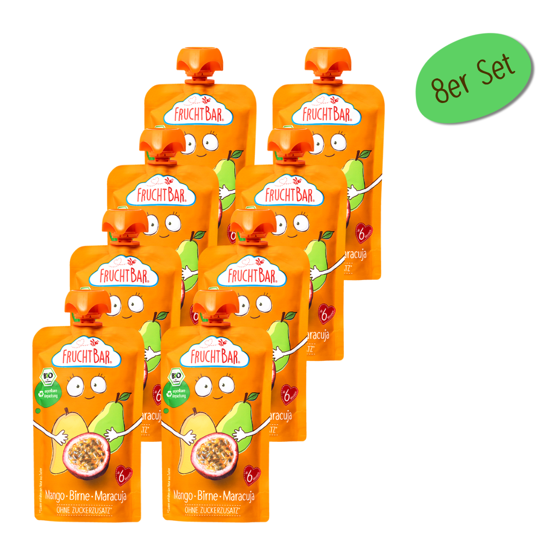 Bio Quetschie Mango, Birne, Maracuja, 120g