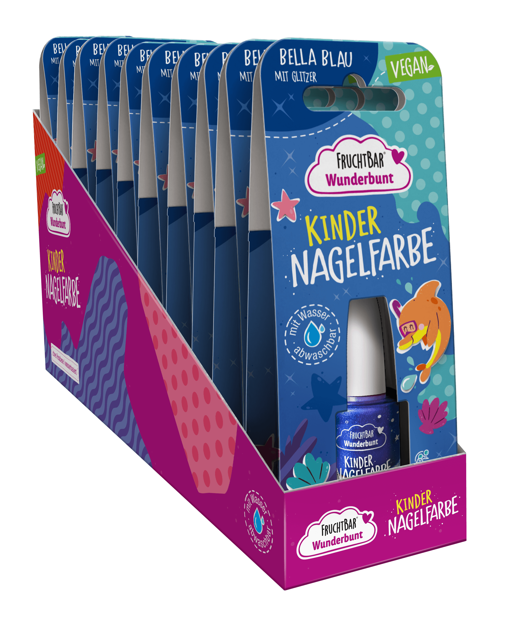 Wunderbunt Kinder Nagelfarbe Bella Blau Wunderbunt Kinder Nagelfarbe Bella Blau
