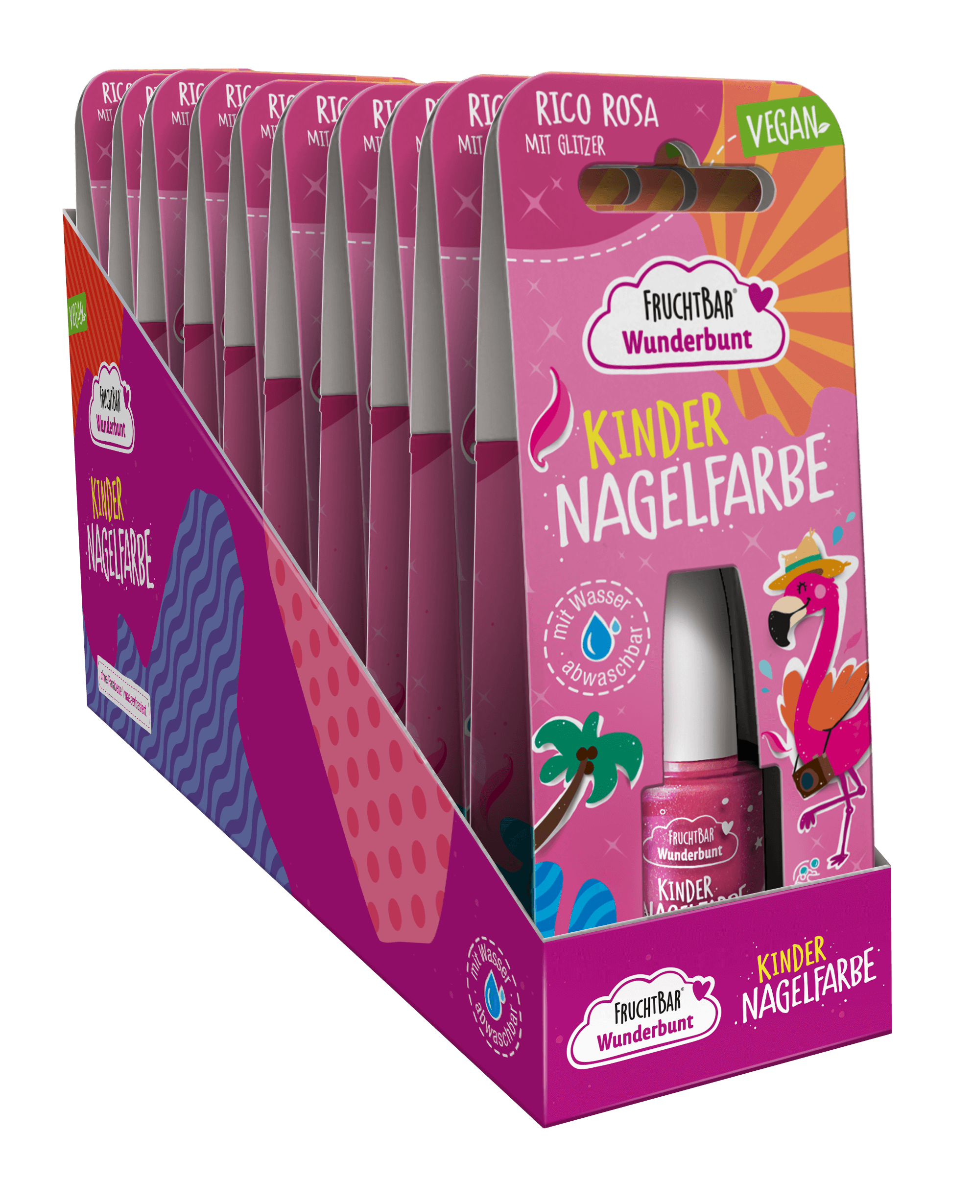 Wunderbunt Kinder Nagelfarbe Rico Rosa Wunderbunt Kinder Nagelfarbe Rico Rosa
