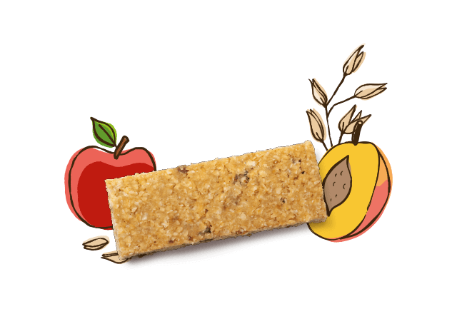 Aprikosen Riegel aus Bio Apfel und Pfirsich