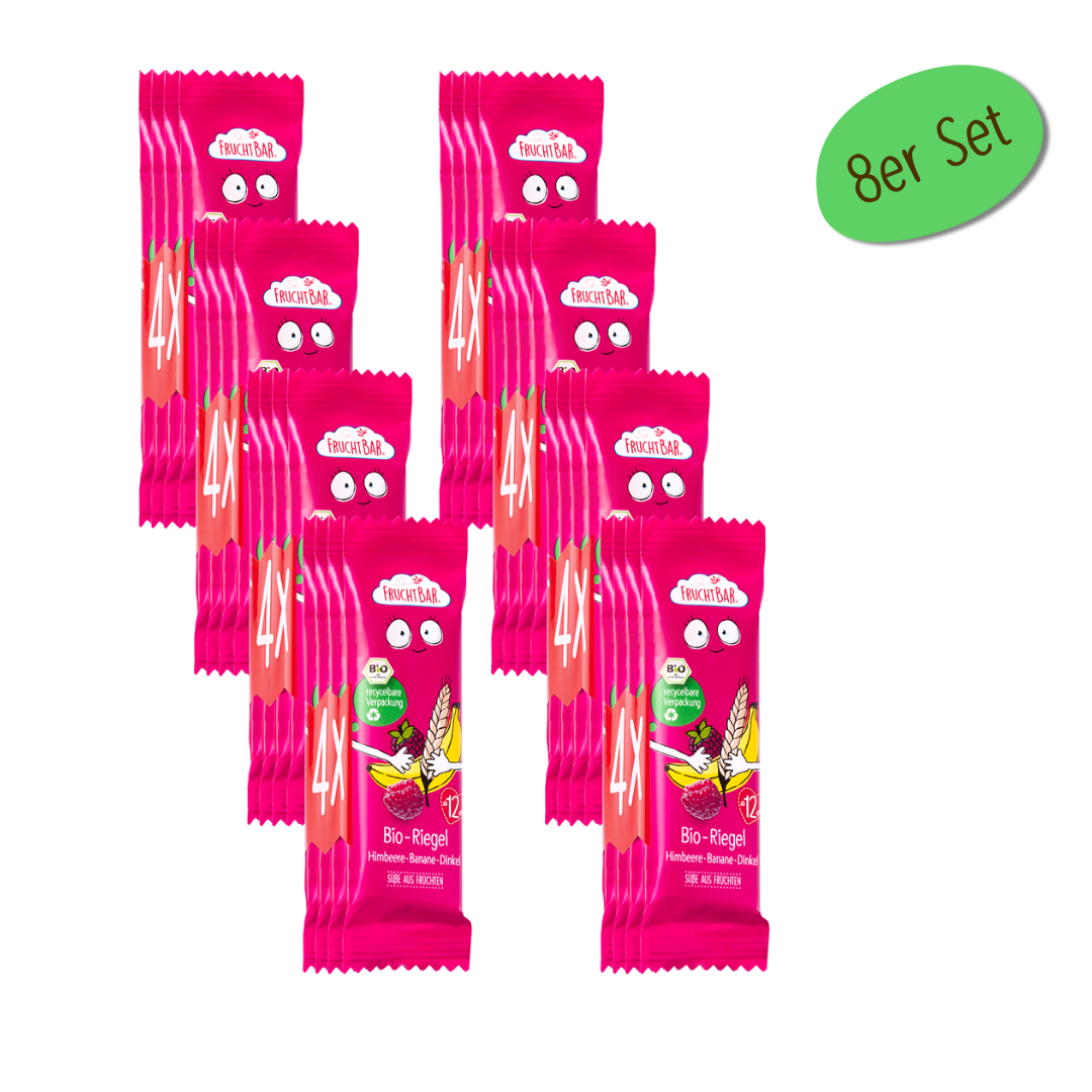 Bio Riegel Himbeere, Banane, Dinkel