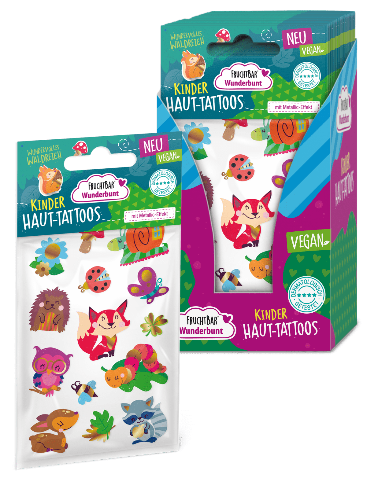 Kinder Haut-Tattoos - Wundervolles Waldreich